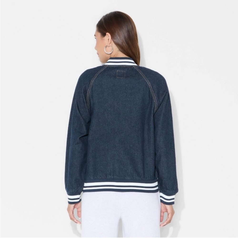 Wild Fable Varsity Denim Jacket - Picture 3 of 3